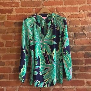 Lilly Pulitzer flower print long sleeve top